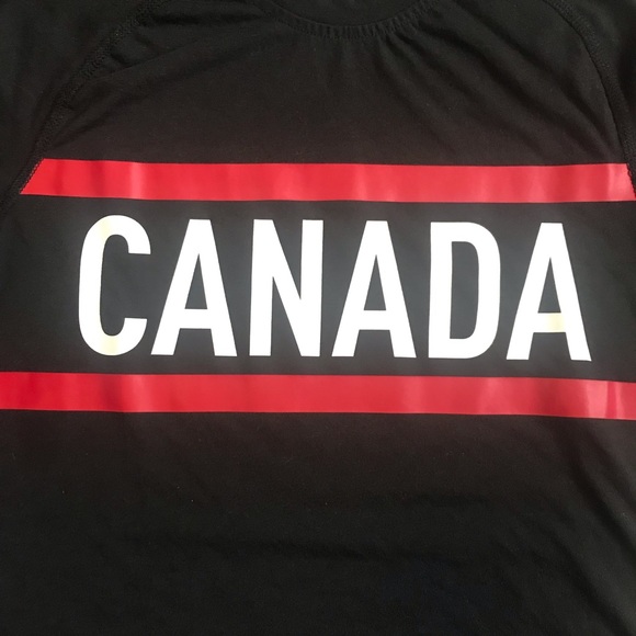 Adidas Prime Tee Youth Size Medium Olympic Games Team Canada Stretch Sport Shirt - Picture 11 of 17